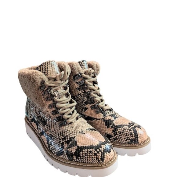 Aerosoles Alden Leather Snake Print Wedge Heel Ankle Booties Size 6.5 NWOB - Picture 5 of 10